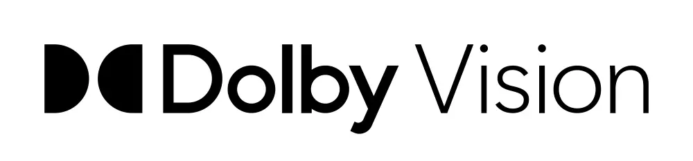 dolby vision black and white logo