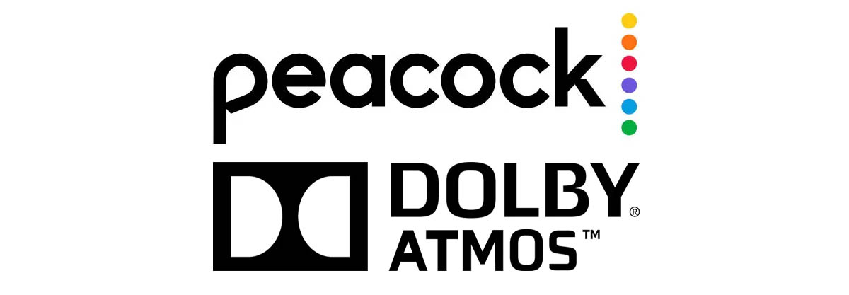 Peacock Dolby Atmos logos
