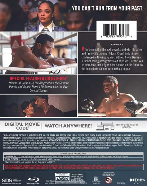 Creed III (2023) Blu-ray/DVD/Digital