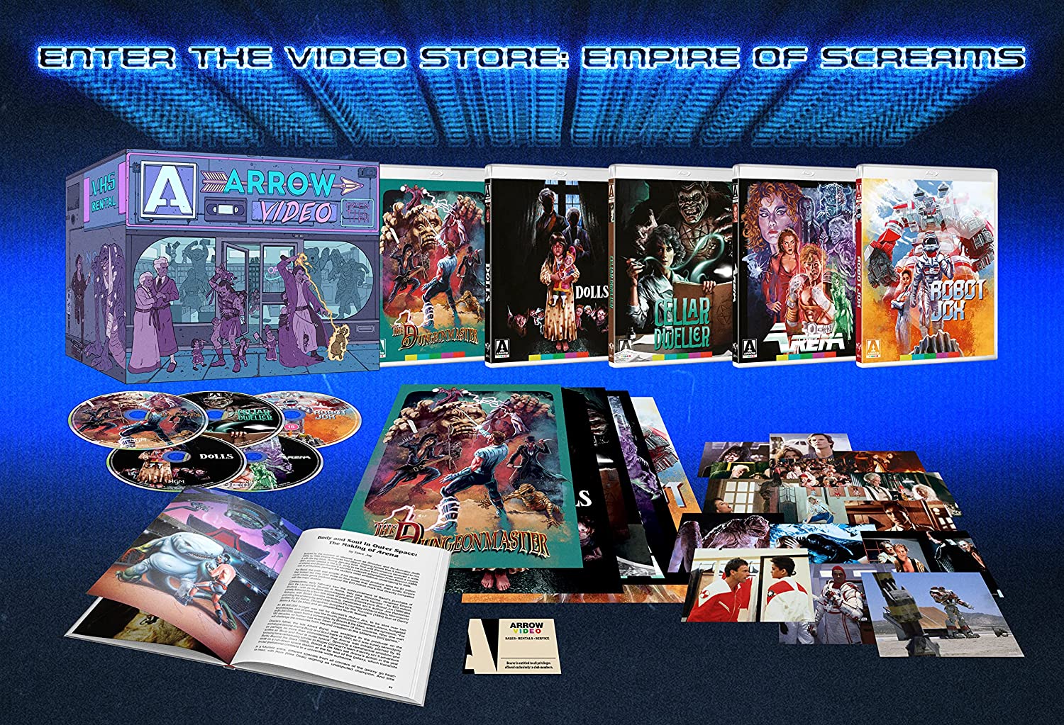 Enter the Video Store Empire of Screams Collectors Set Blu-ray