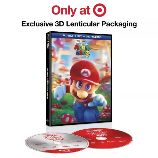 The Super Mario Bros. Movie Blu-ray 3D Lenticular Target Exclusive