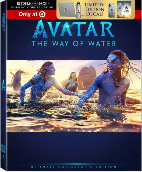 Avatar: The Way of Water 4k Blu-ray Target Exclusive w/Decal
