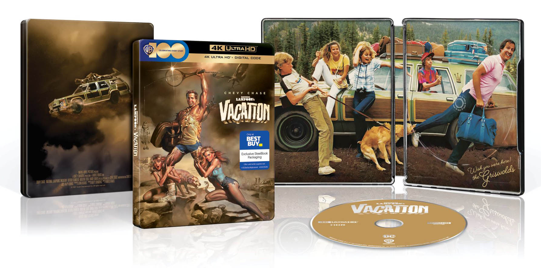 National Lampoons Vacation 4k Blu-ray WB100 SteelBook