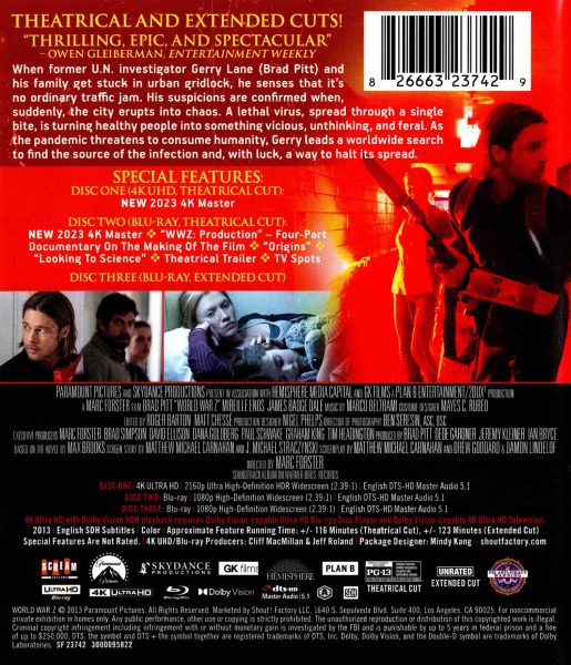 World War Z 4k UHD specs