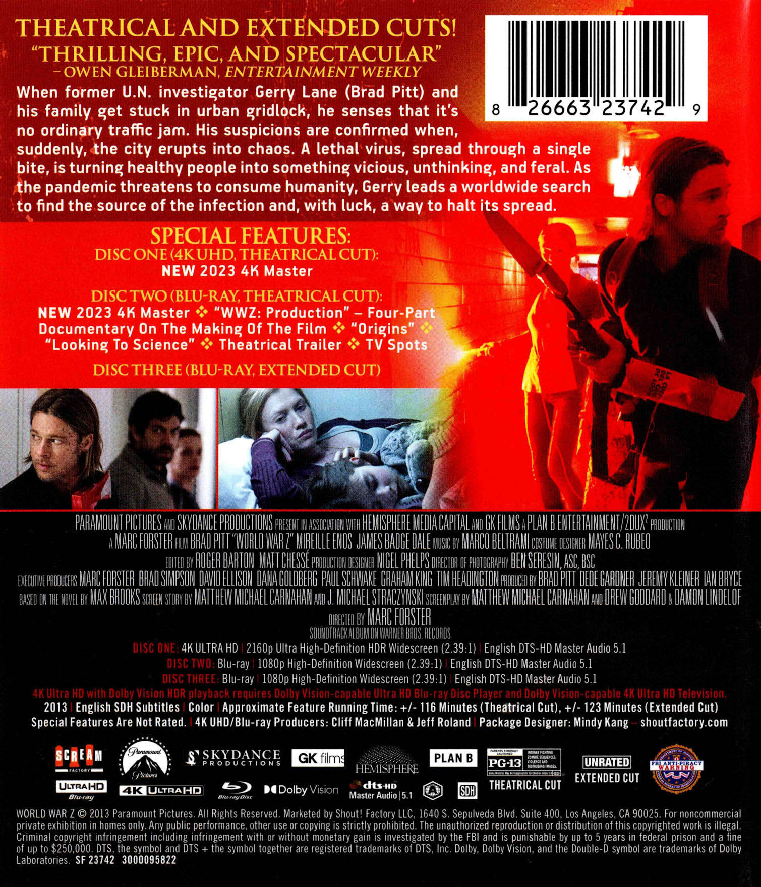 World War Z 4k UHD specs