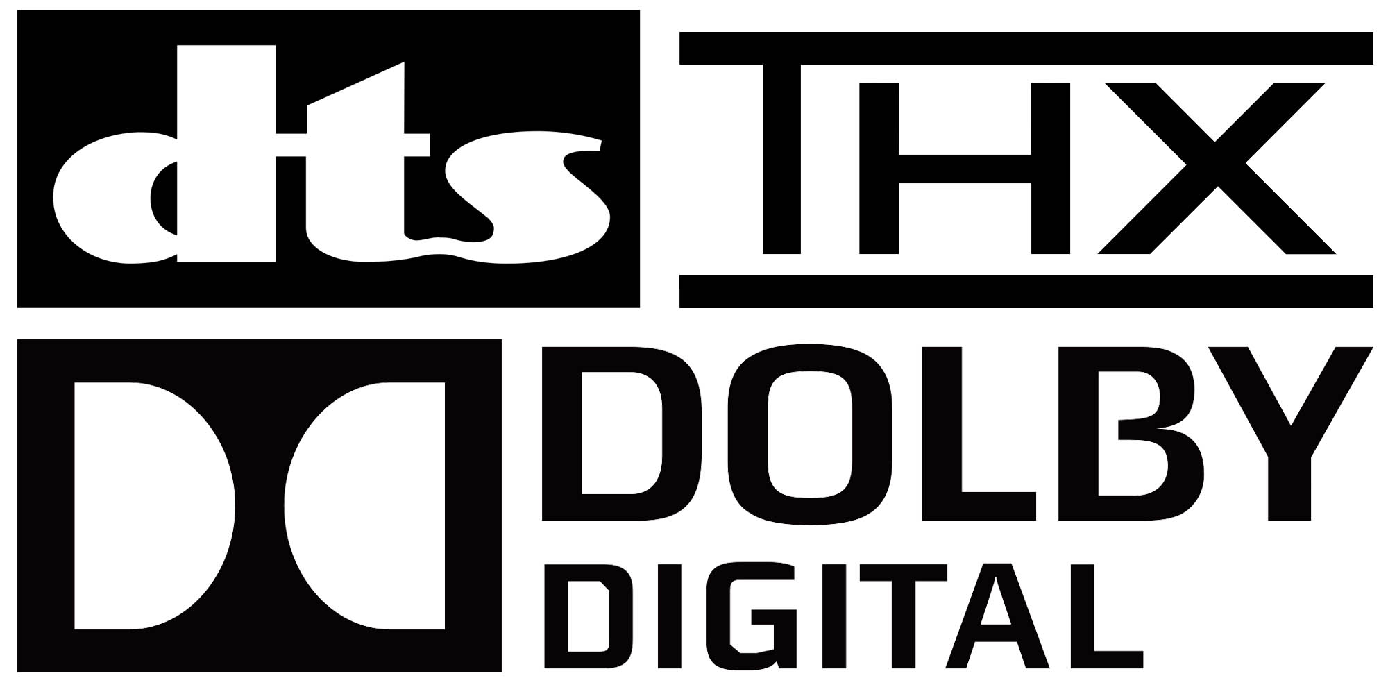 DTS THX Dolby Digital logos