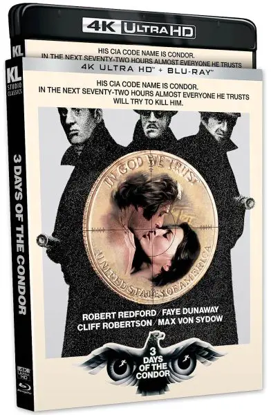 3 Days of the Condor (1975) 4k Blu-ray