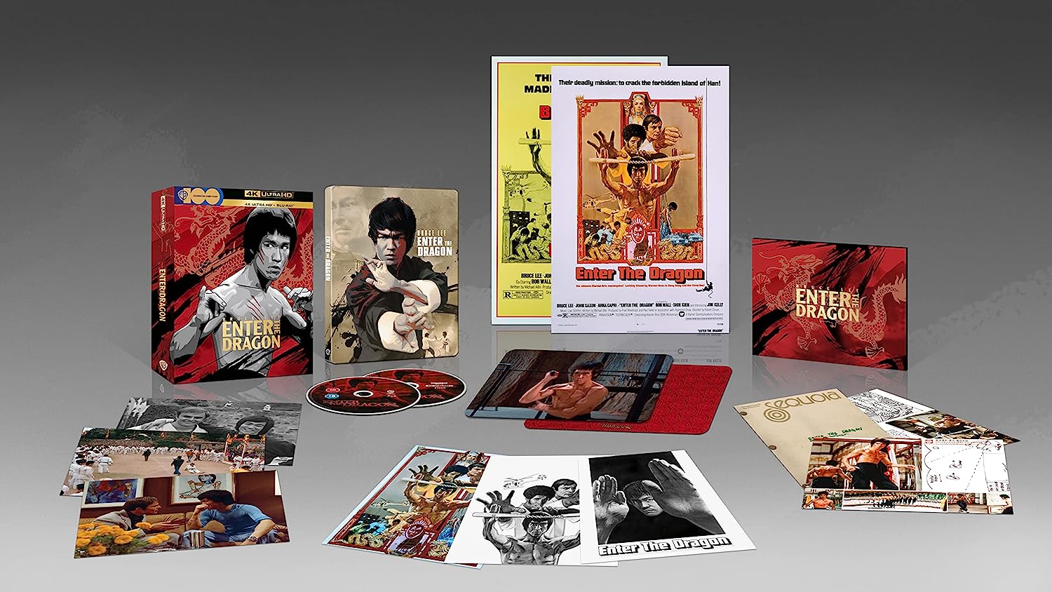 Enter the Dragon 50th Anniversary SteelBook open