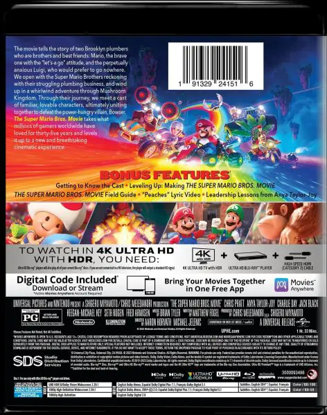 The Super Mario Bros. Movie 4k Blu-ray 