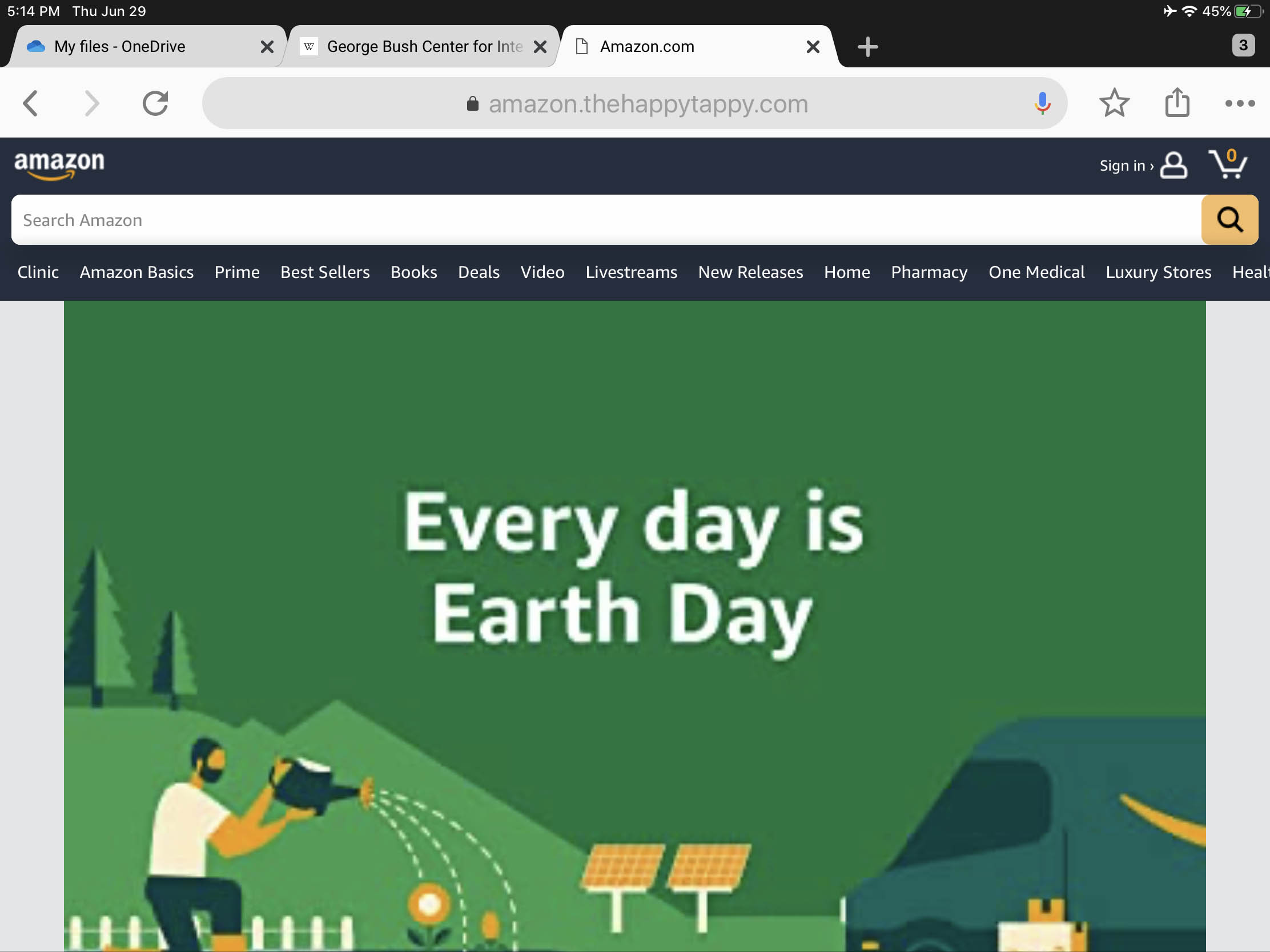 amazon fake website earth day