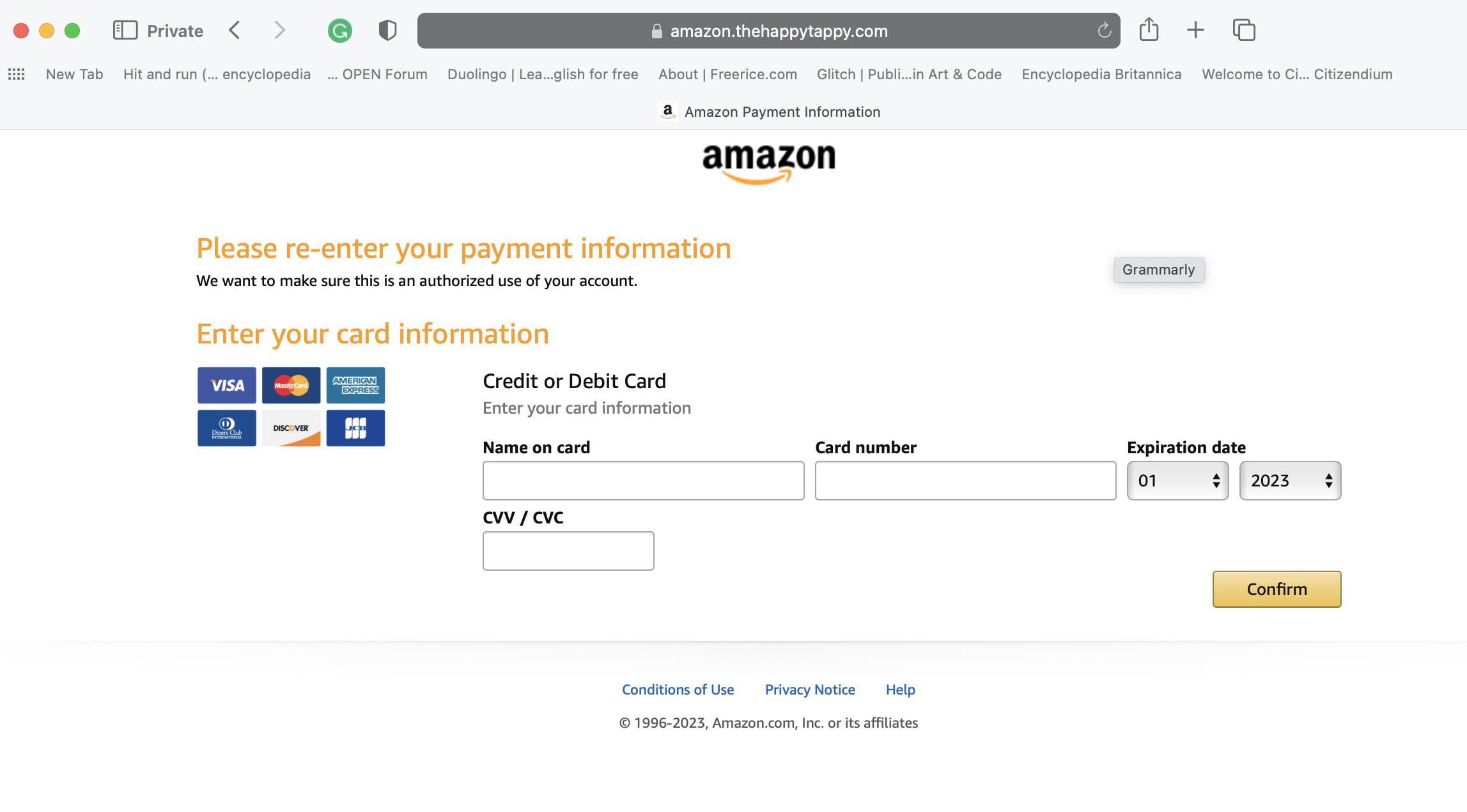 amazon-fake-website-payment-info