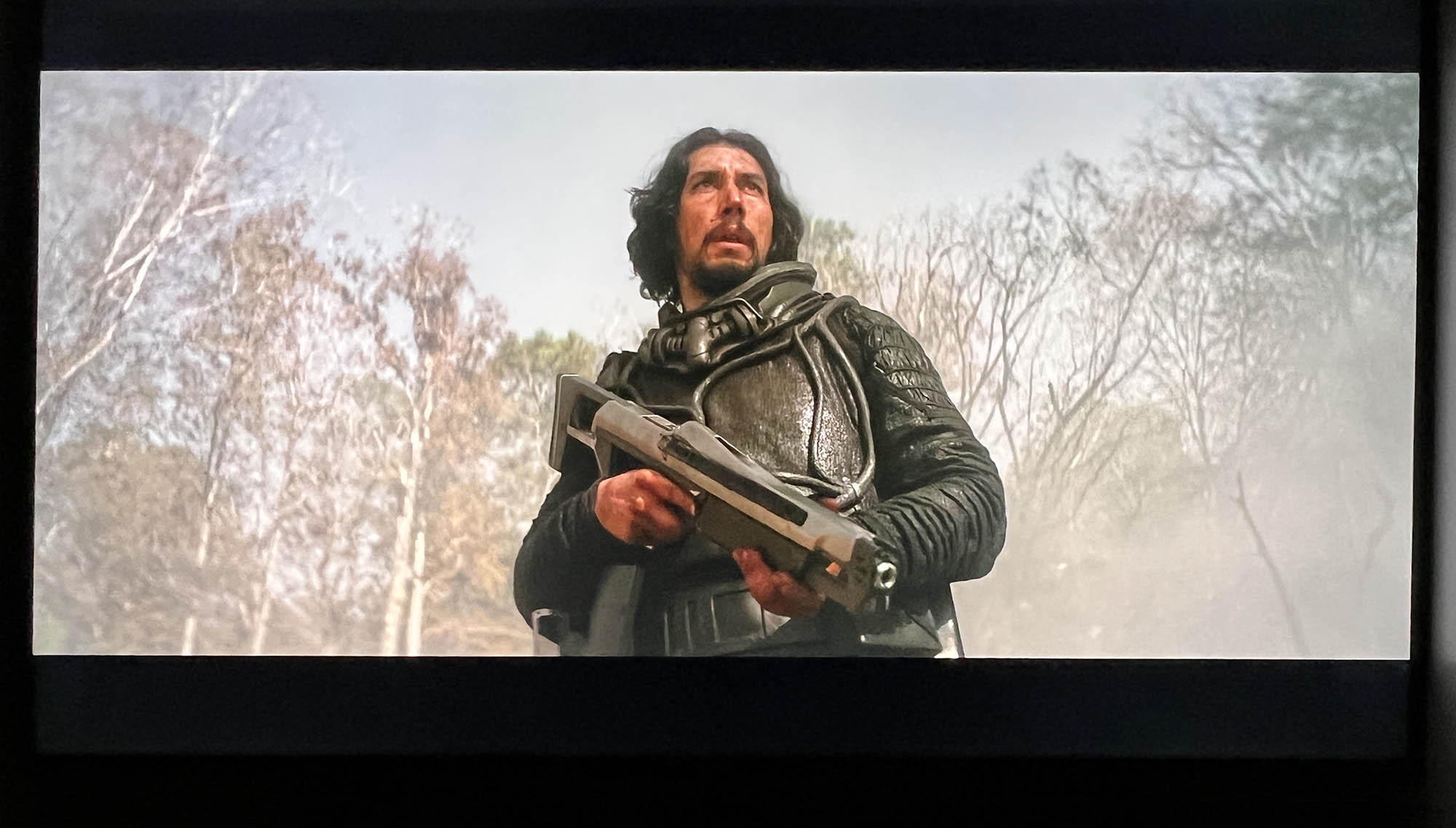 65 starring Adam Driver 4k, Dolby Vision screen photo