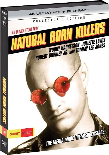 Natural Born Killers 4K UHD Collectors Edition Shout Factory slipcover 