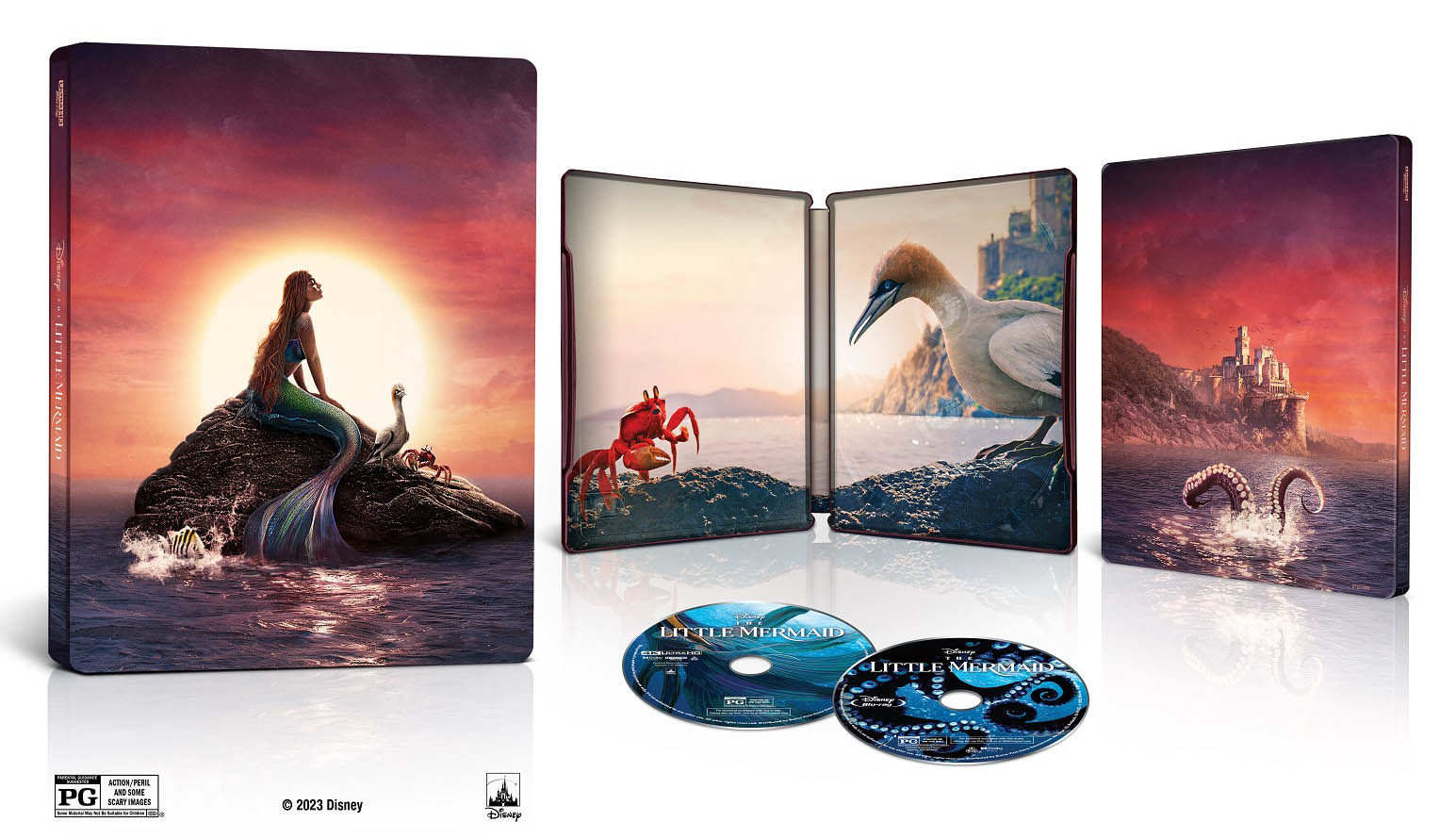The Little Mermaid (2023) 4k Blu-ray SteelBook