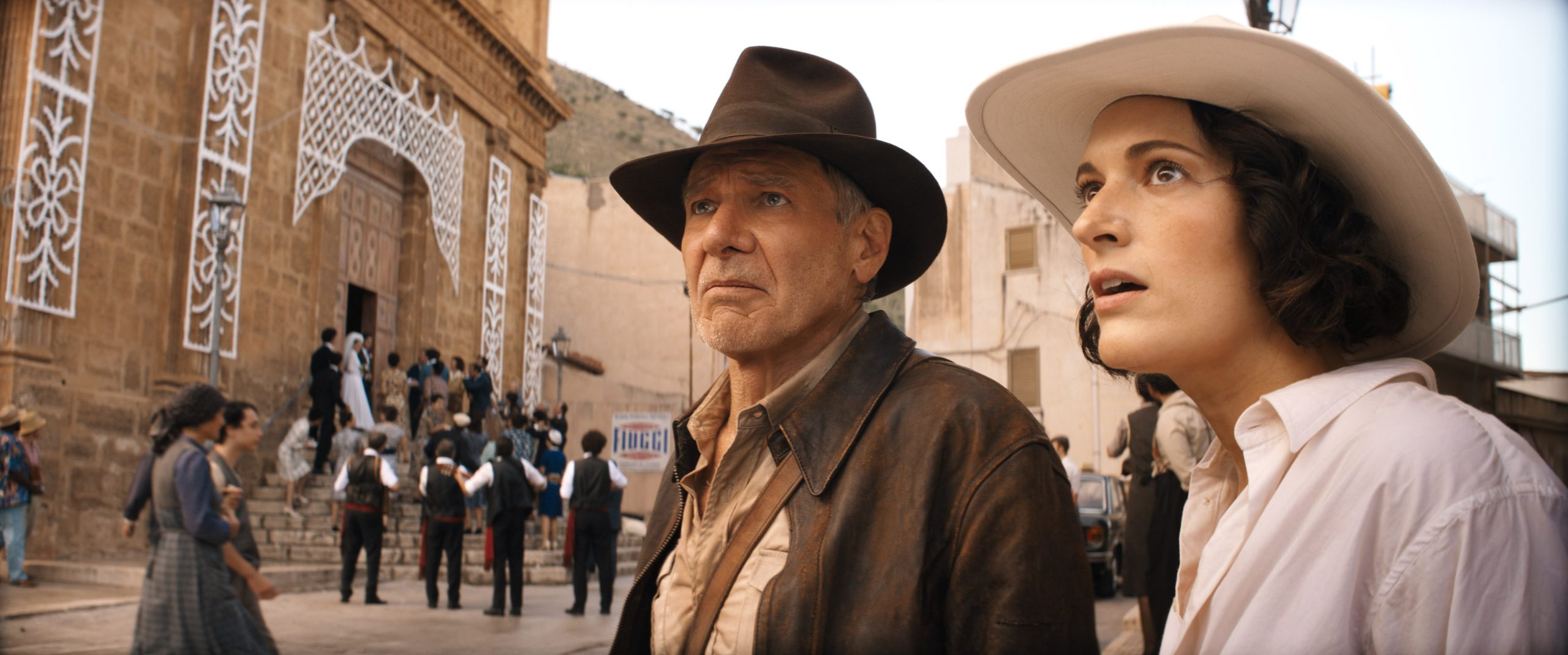 Indiana Jones (Harrison Ford) and Helena (Phoebe Waller-Bridge)