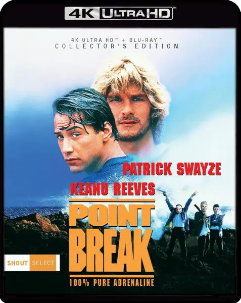 Point Break 1991- Collectors Edition 4k Blu-ray Shout Select