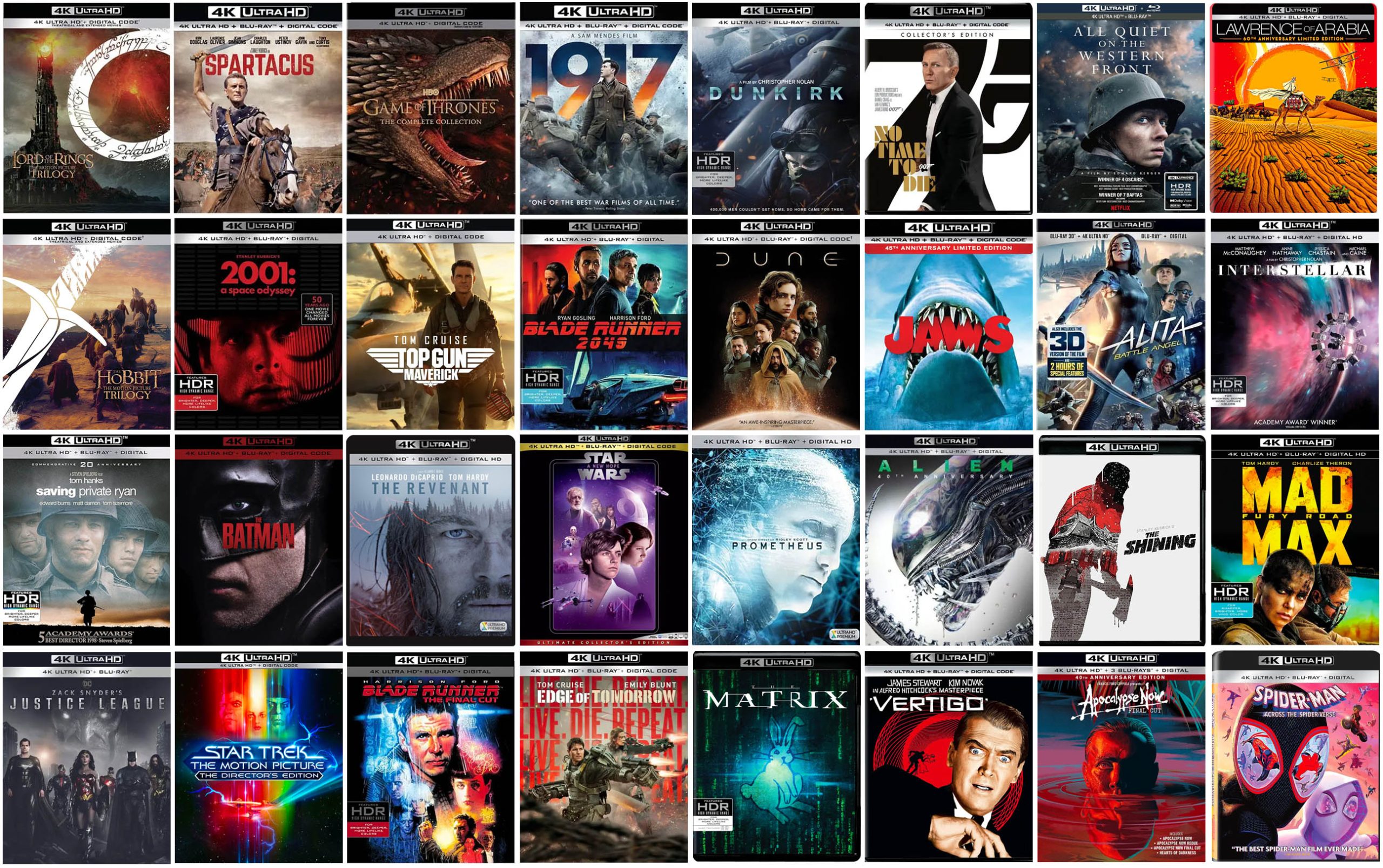 The Best 4k Blu-ray Discs Of All Time