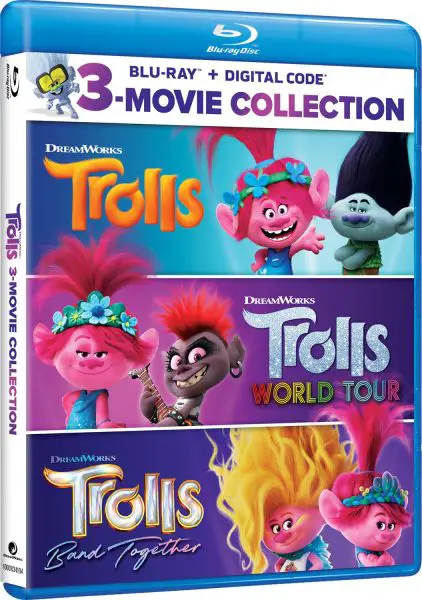 Trolls 3-Movie Collection Blu-ray angle