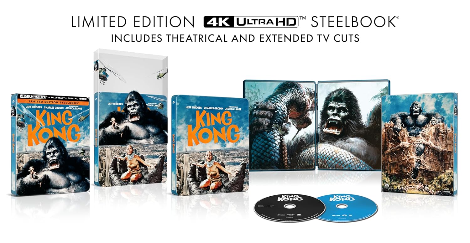 King Kong (1976) Limited Edition 4k Blu-ray SteelBook 