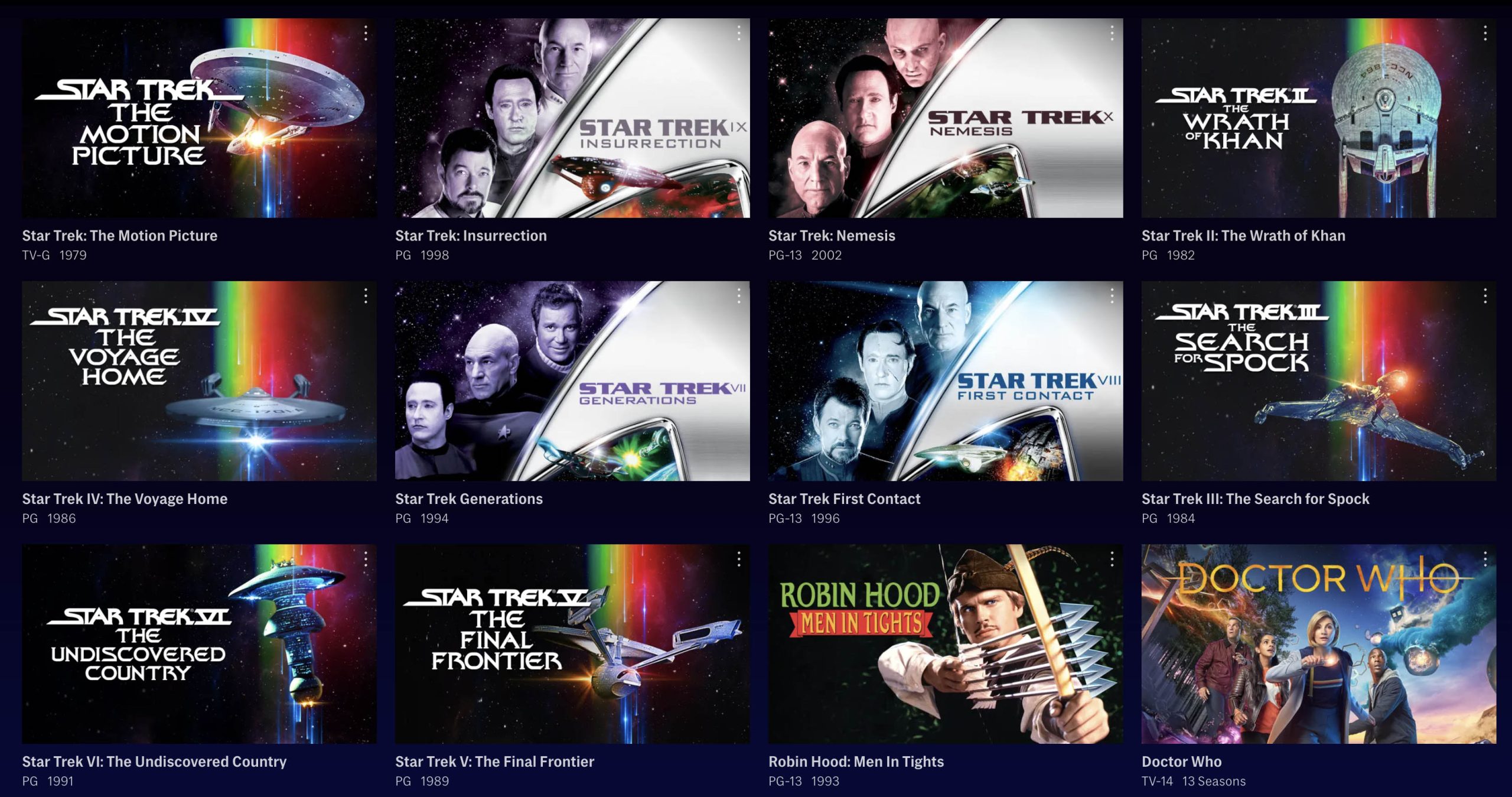 Star Trek Original Series & TNG Movies End Up On Max