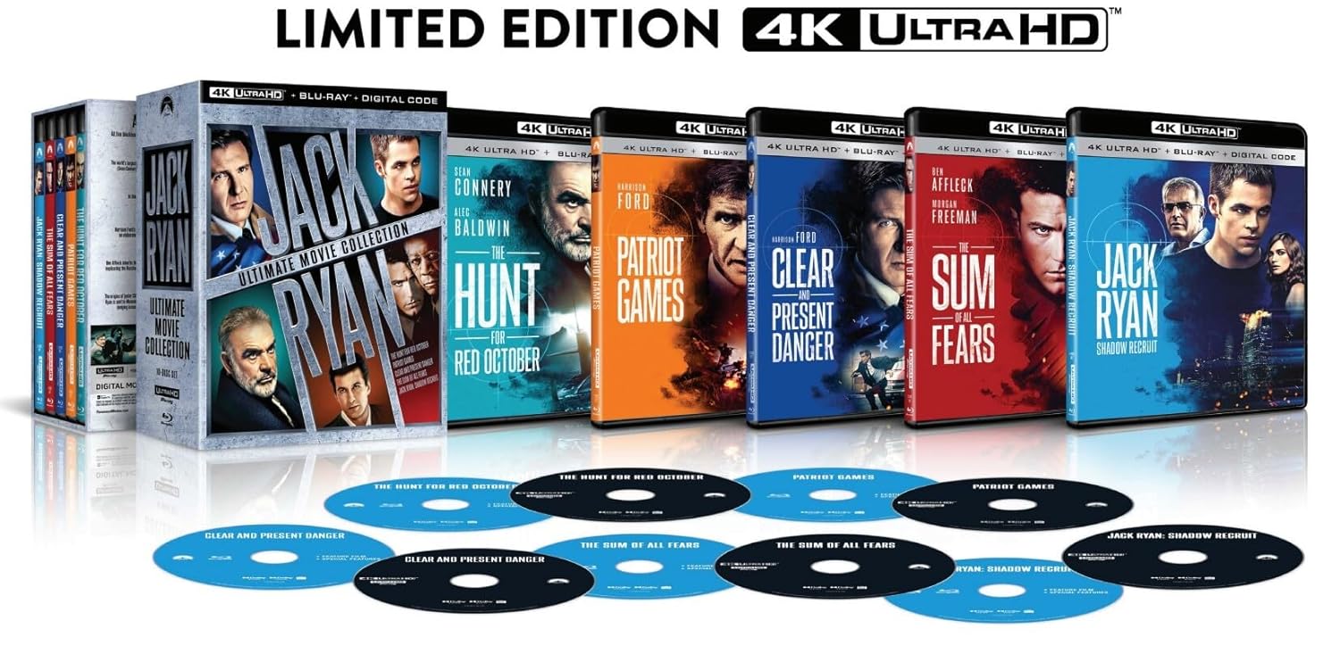 Jack Ryan Ultimate Movie Collection 10-Disc Set 