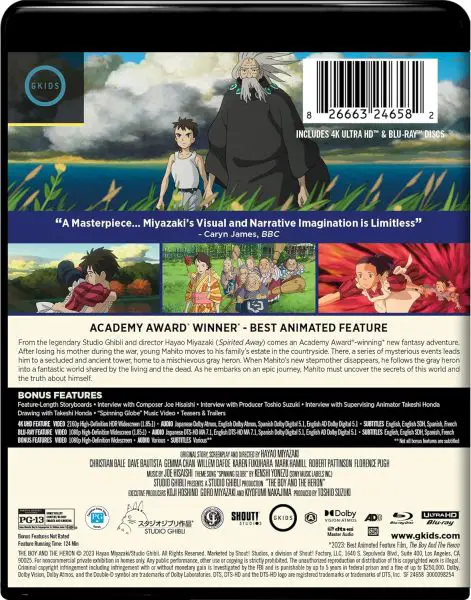 The Boy and the Heron (2023) 4k Blu-ray/Blu-ray