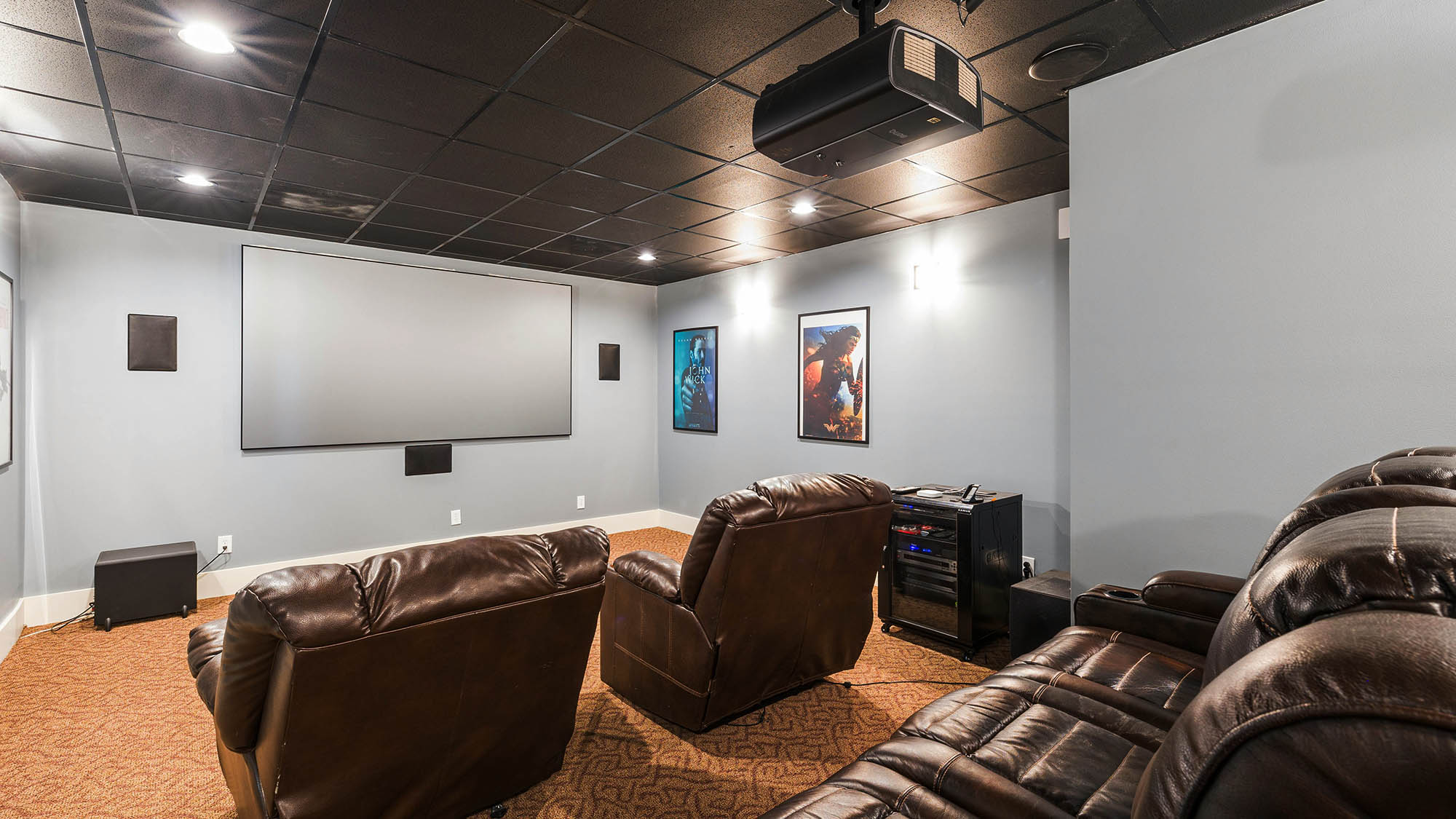 photograph of home theater