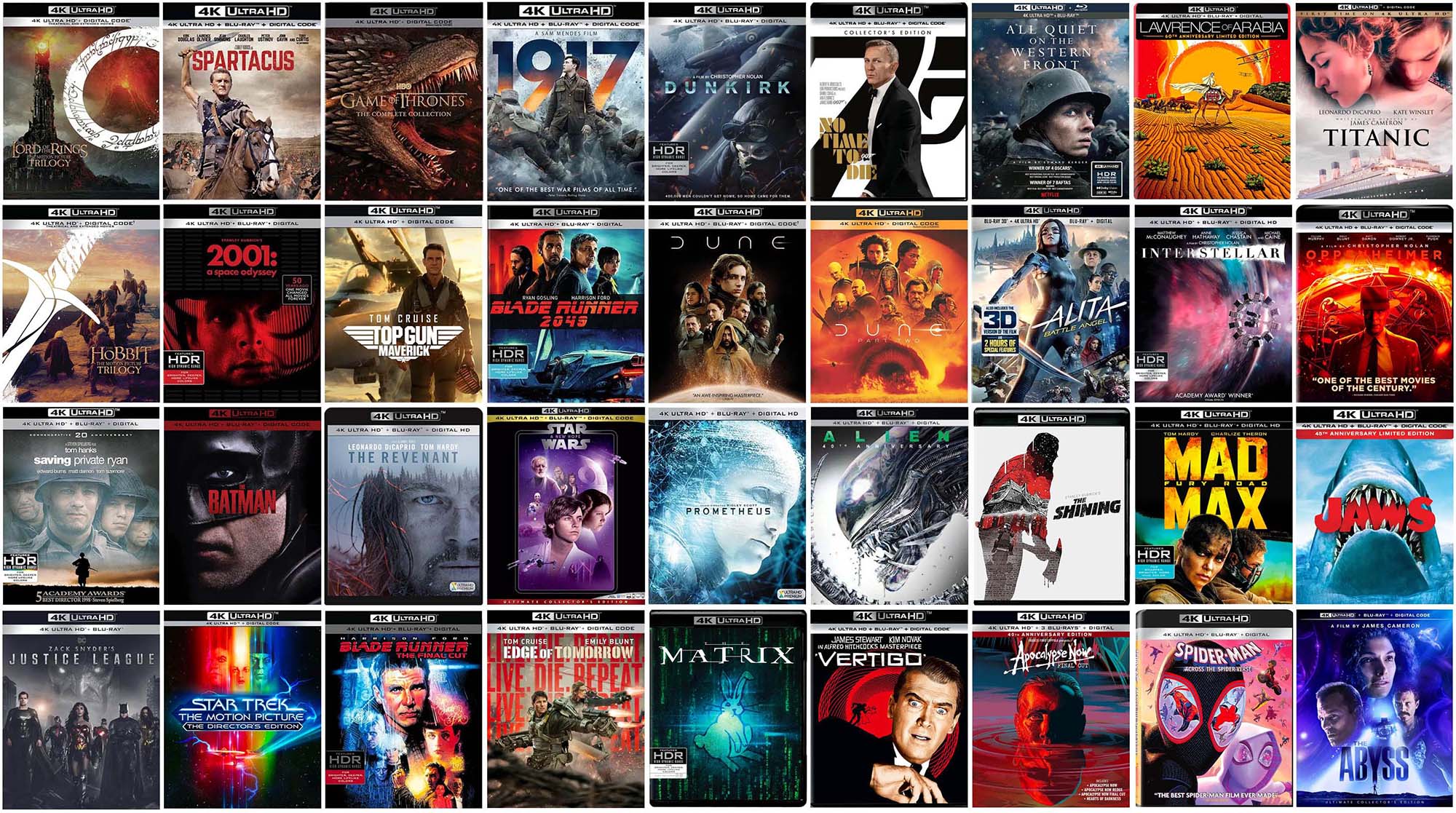 The Best 4k Blu-ray Discs Of All Time