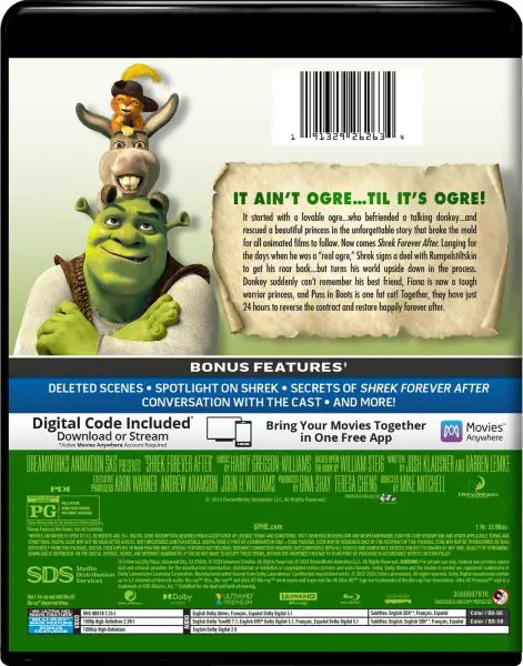 Shrek Forever After 2010 4k UHD specs