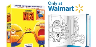 Despicable Me 4 Walmart Exclusive Gift Set open