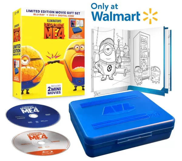 Despicable Me 4 Walmart Exclusive Gift Set open