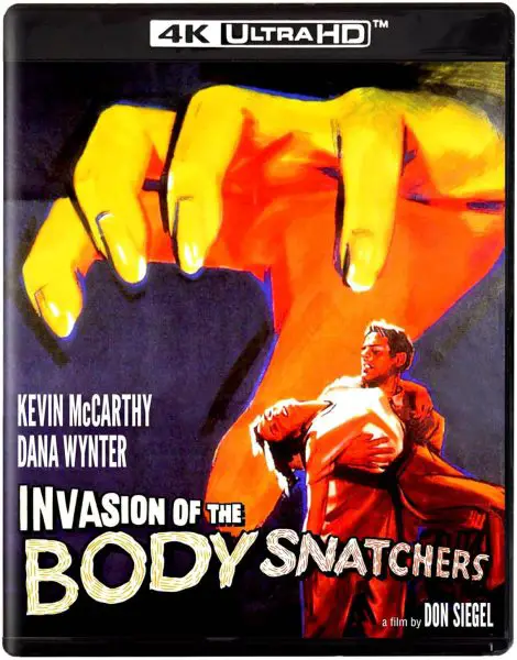 Invasion of the Body Snatchers 1956 4k Blu-ray alt insert