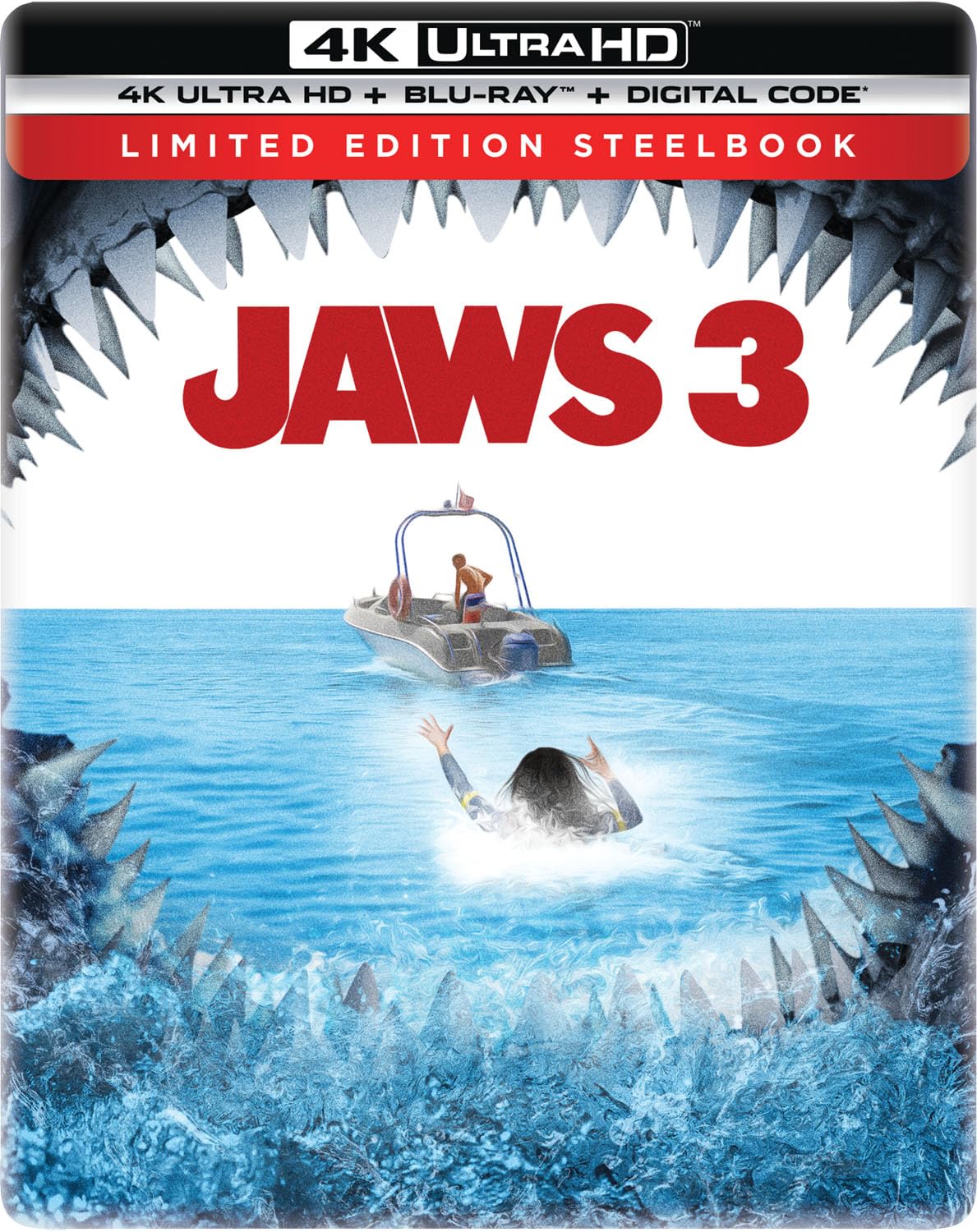 Jaws 3 4k UHD Limited Edition Steelbook