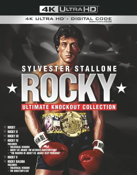 Rocky 6-Film Collection 4k Blu-ray front