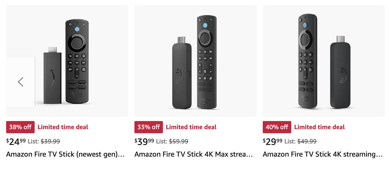 Amazon Fire TV Sticks Limited Deal Aug 2024