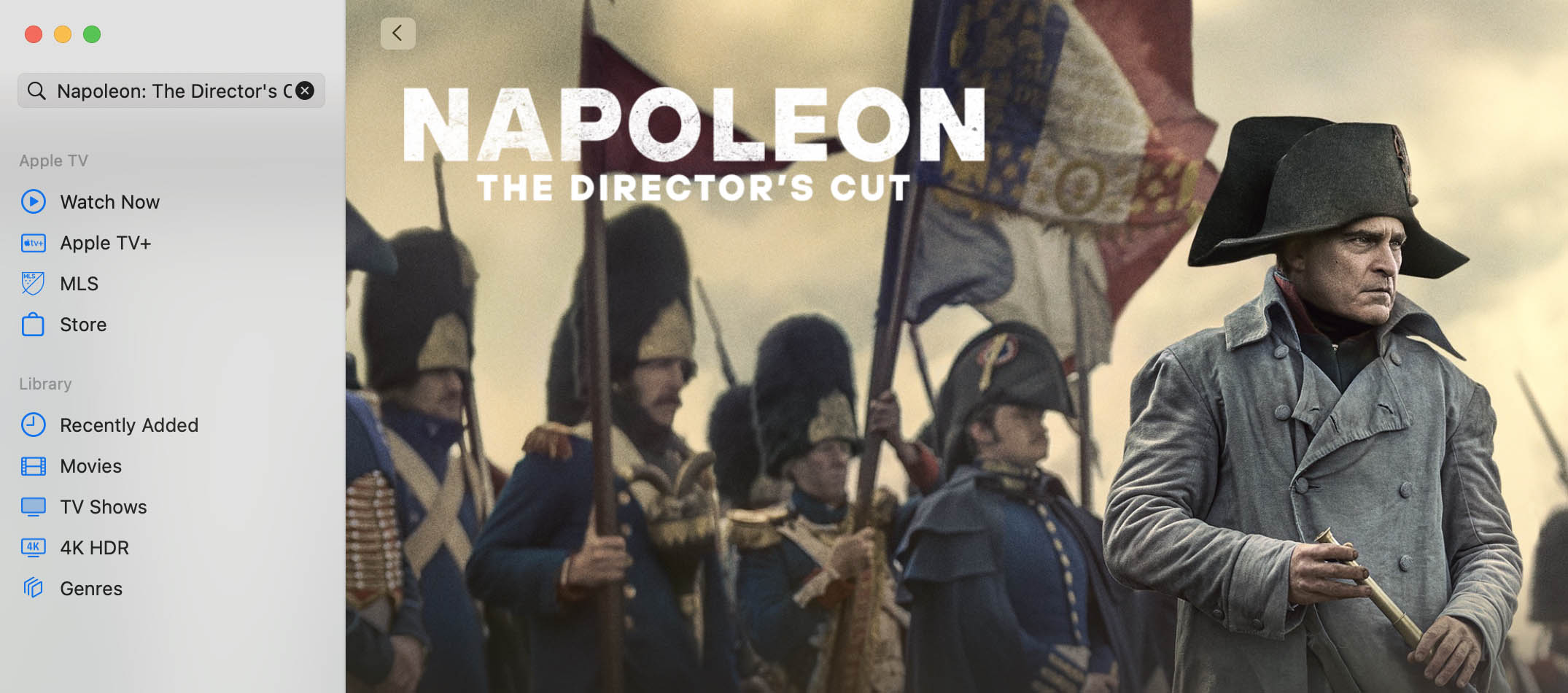 Napoleon- The Director's Cut Apple TV