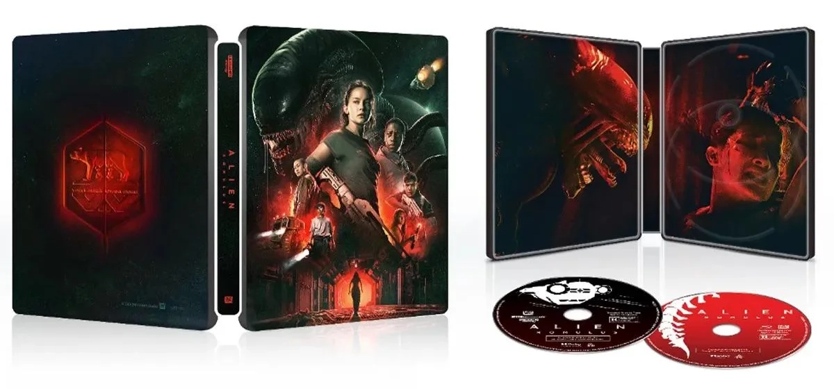 Alien Romulus 4k Blu-ray SteelBook open med