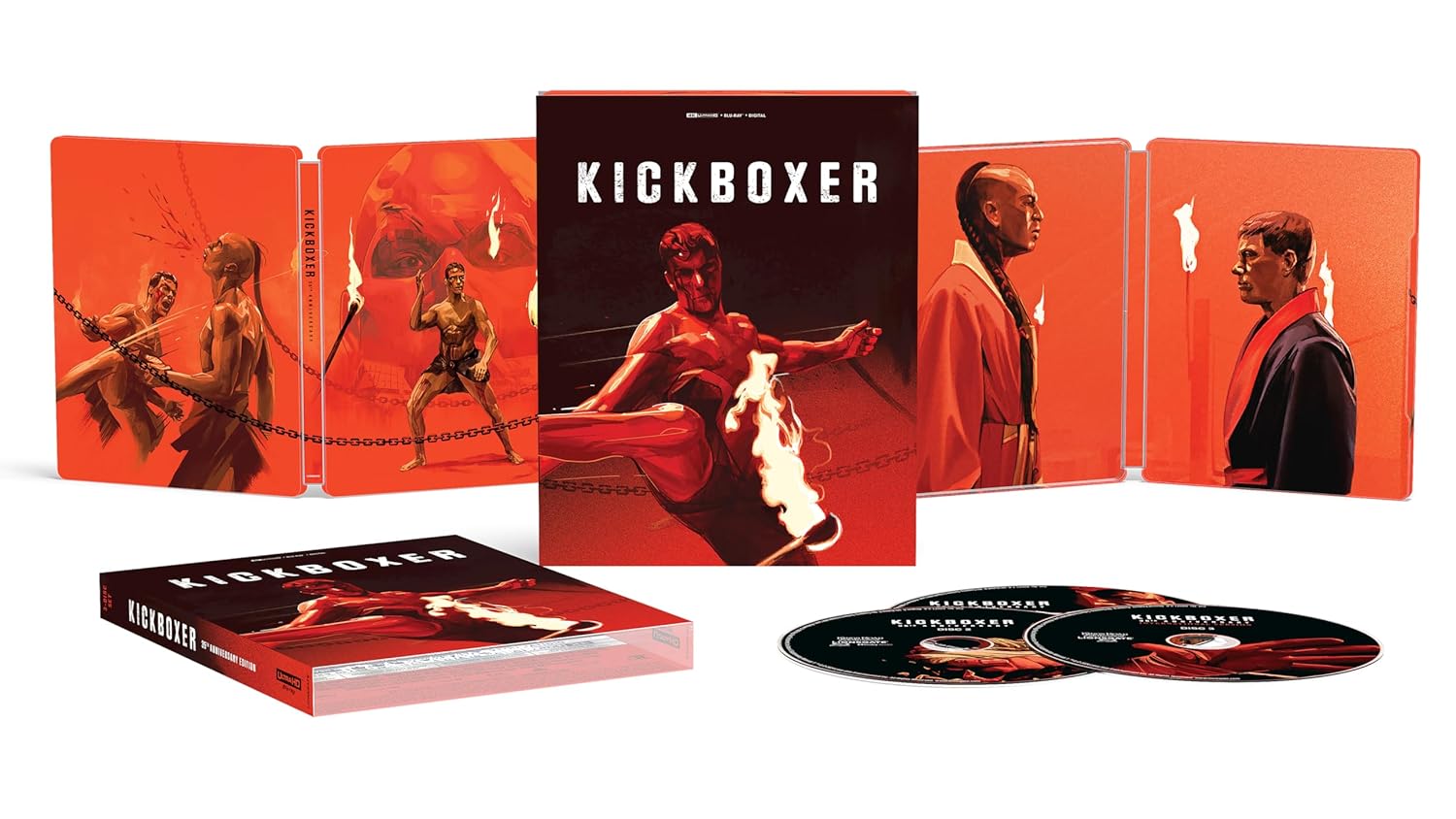 Kickboxer 4k Blu-ray Digital SteelBook Amazon open