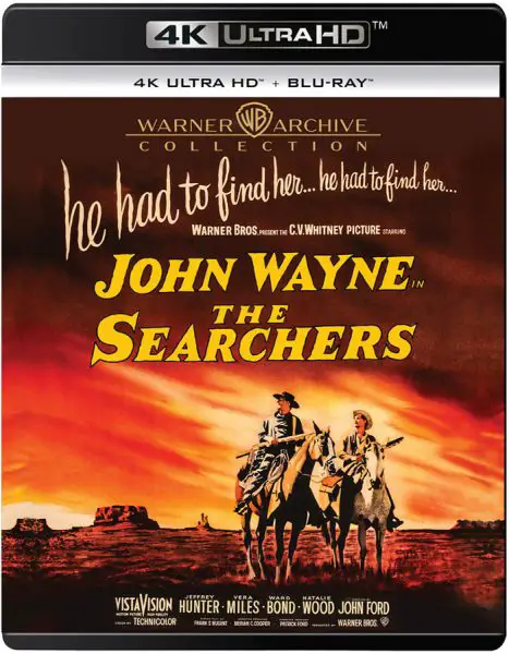 The Searchers (1956) 4k Blu-ray Warner Bros Archive