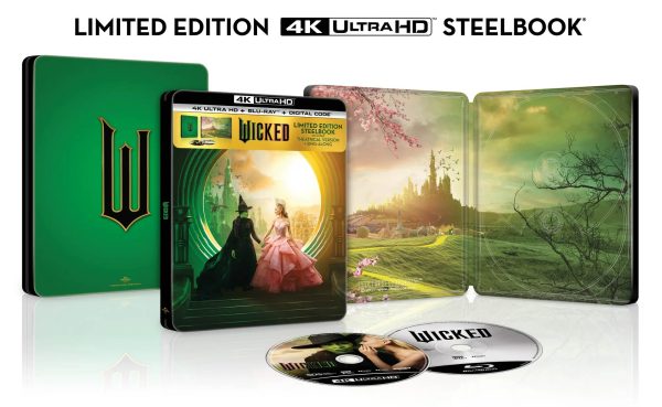 Wicked Limited Edition Walmart 4k SteelBook open