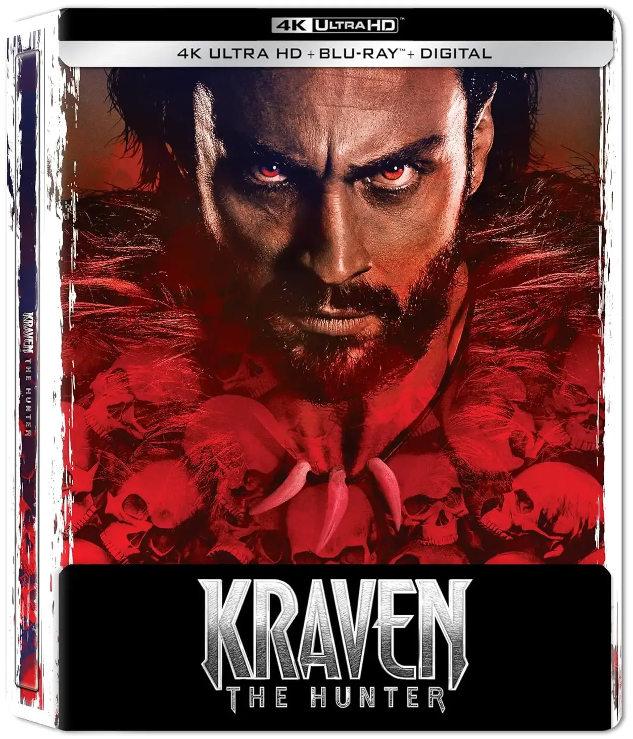 Kraven The Hunter 4k Blu-ray SteelBook half-slip