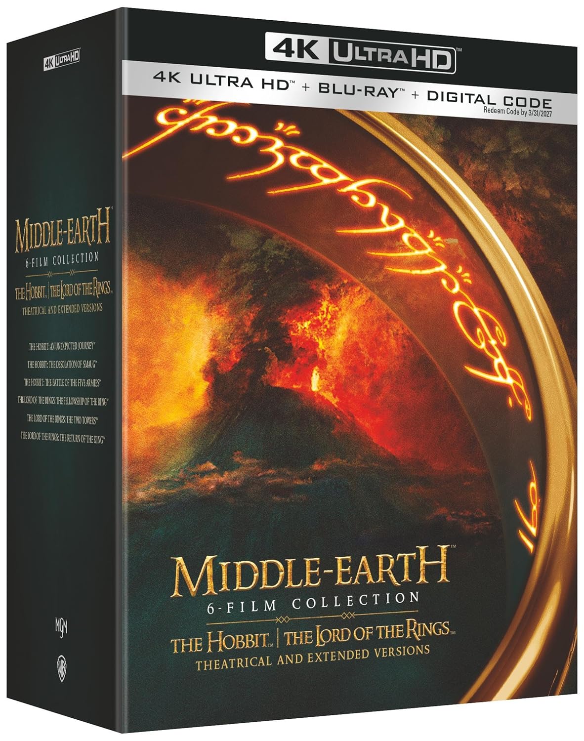 Middle-Earth 6-Film Collection 4k UHD BD Digital