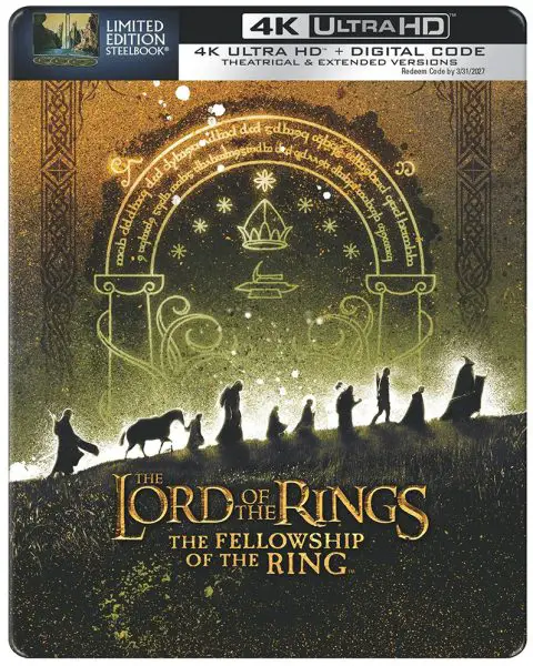 The Lord Of The Rings- The Fellowship Of The Ring Walmart SteelBook 1000px