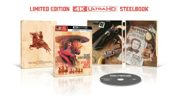 The Outlaw Josey Wales 4k UHD SteelBook open 2000px