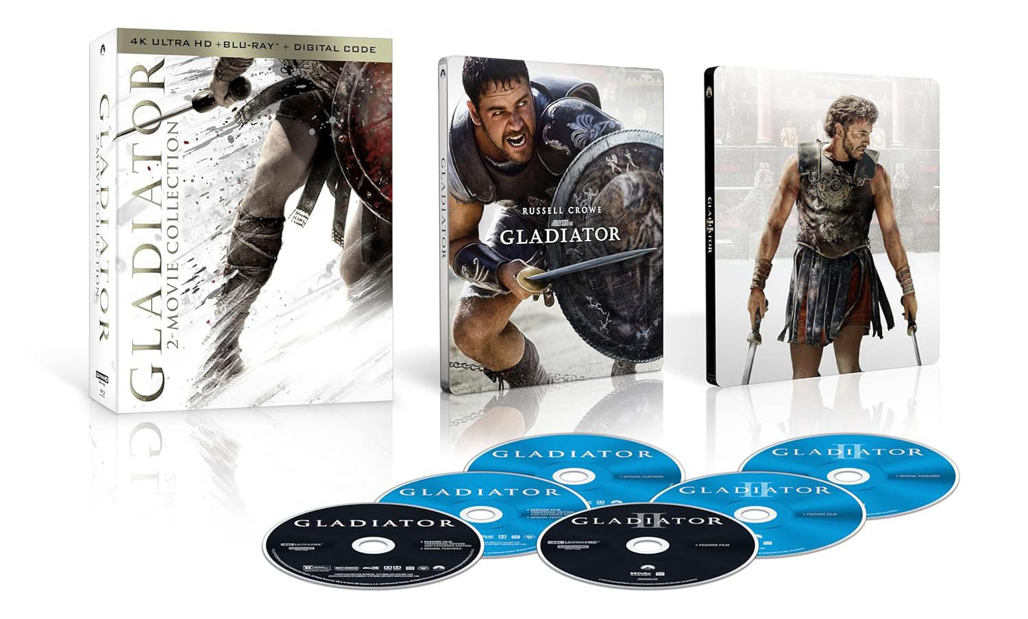 Gladiator 2-Movie 4k SteelBook Amazon Exclusive