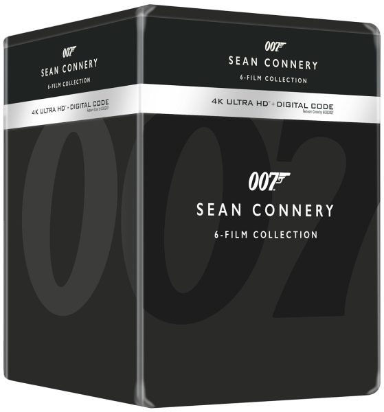 James Bond Sean Connery 6-Film Collection 4k SteelBook angle