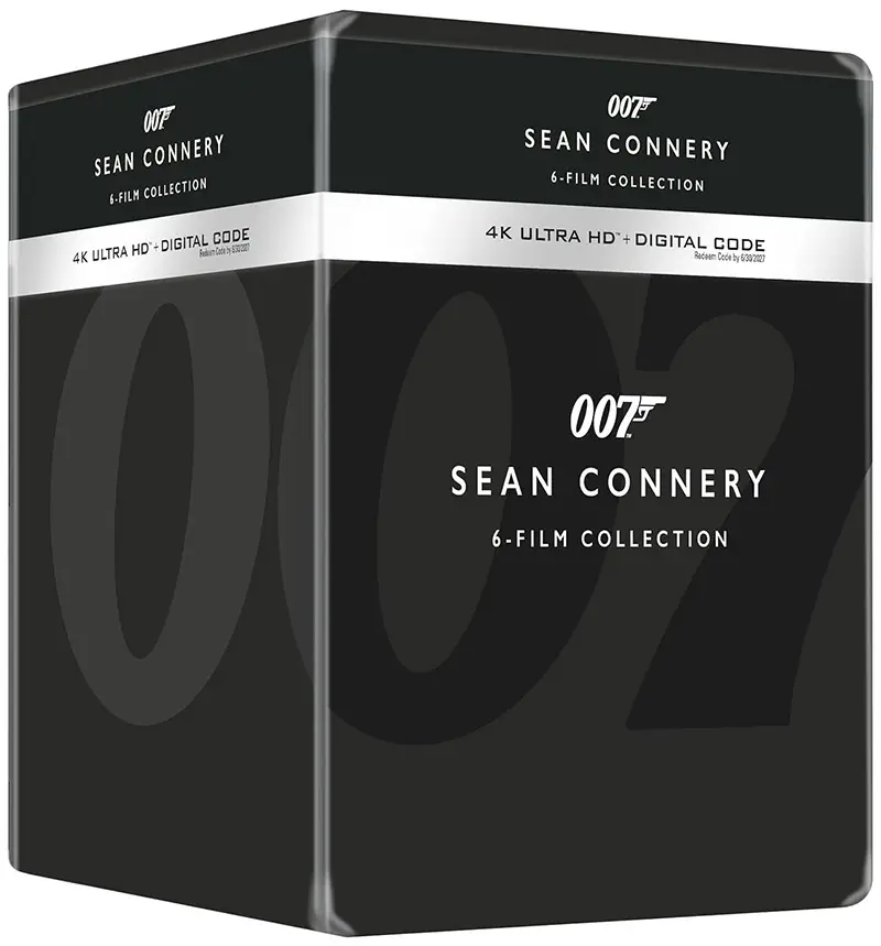 James Bond Sean Connery 6-Film Collection 4k SteelBook angle