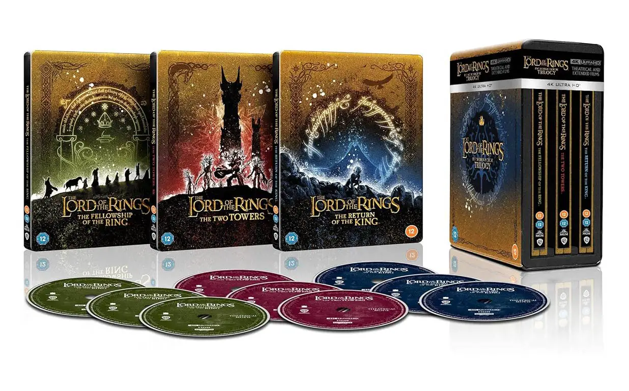 The Lord of the Rings- The Motion Picture Trilogy 4k UHD SteelBook Import