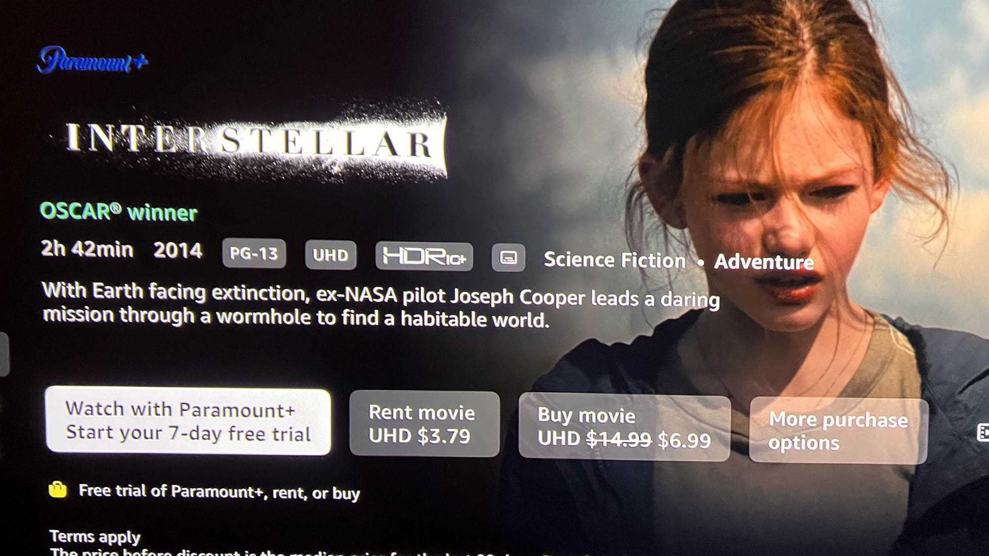 Interstellar Prime HDR10 Plus