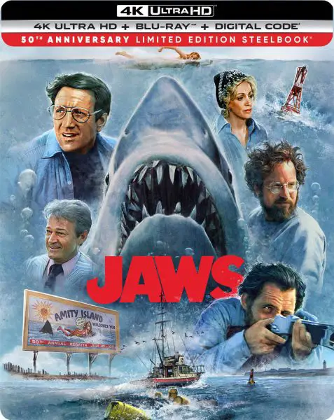 Jaws (1975) 50th Anniversary 4k UHD SteelBook